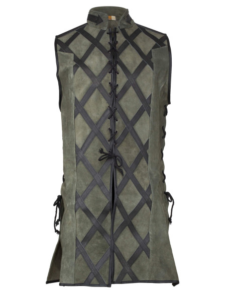 Gilet medieval Cahir - verde
