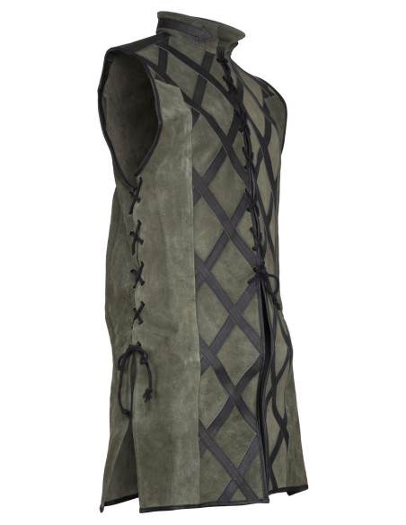 Gilet medieval Cahir - verde