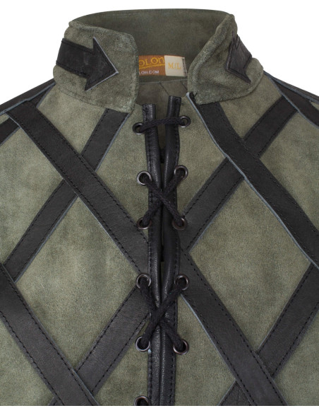 Gilet medieval Cahir - verde