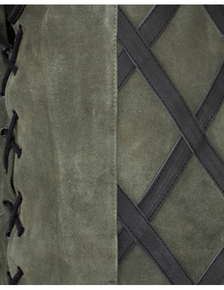 Gilet medieval Cahir - verde