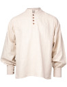 Camicia medieval in lino modello Bartold, colore naturale