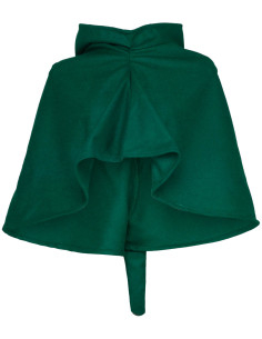 Gugel medievale in lana modello Benson, colore verde 2