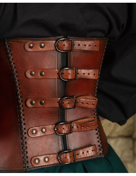 Corpetto medievale in pelle modello...