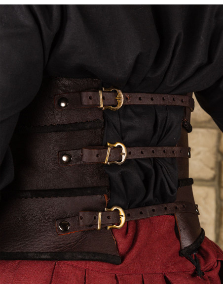 Corpetto medievale in pelle modello...