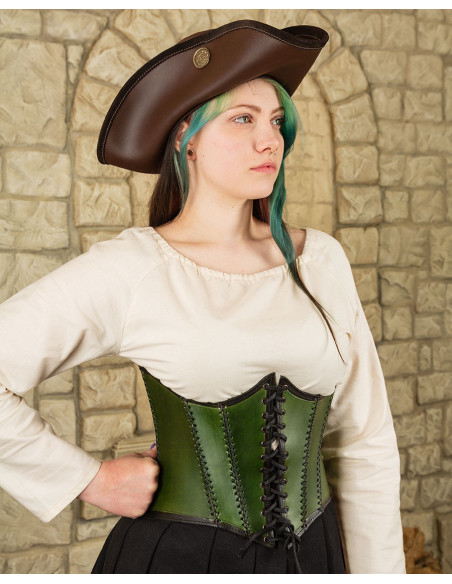 Corpetto medievale in pelle modello...