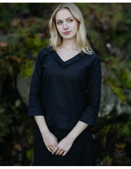 Blusa medieval in cotone modello...