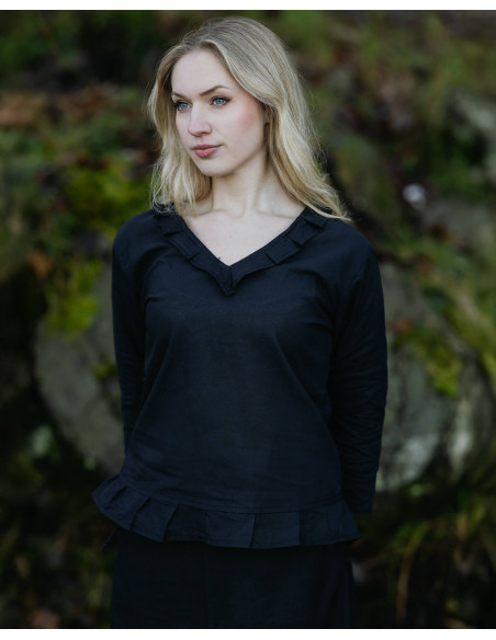 Blusa medieval in cotone modello...
