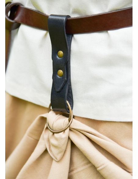 Gonna medievali in pelle nera