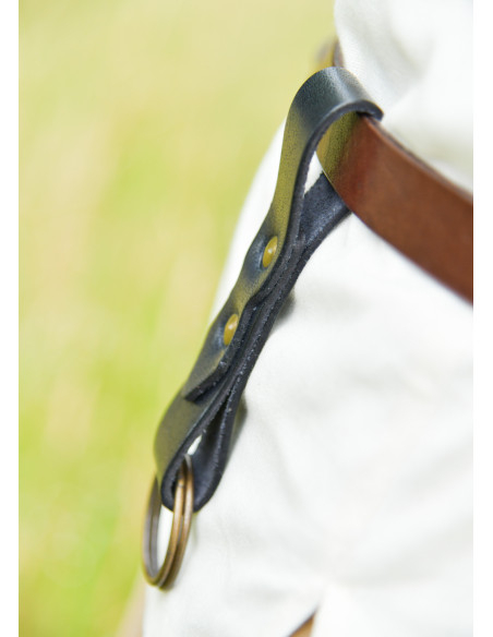 Gonna medievali in pelle nera