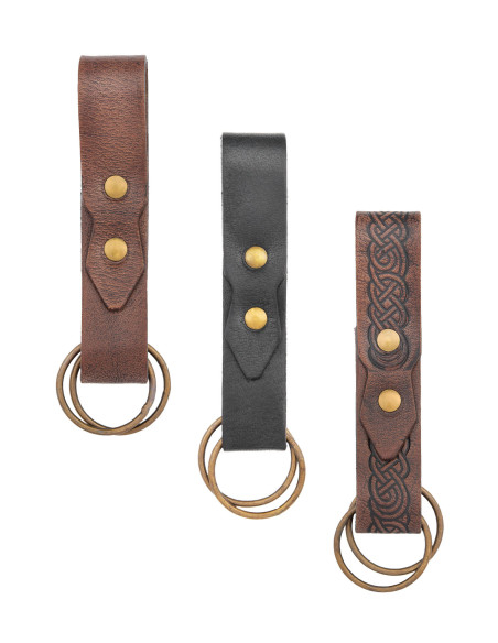 Gonna medievali in pelle nera