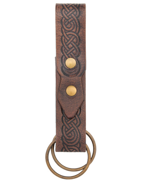 Gonna medievale in pelle marrone...