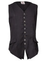 Gilet medieval in cotone modello Ismael, colore nero