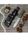 Coltello Bushcrafter marca Cudeman, modello 206-GV con fondina multiposizione