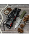 Coltello Bushcrafter marchio Cudeman modello 206-GVC, completo