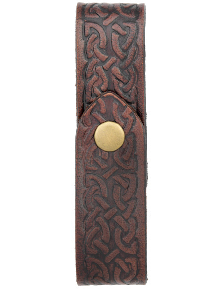 Tahalí medieval in cuoio per brocche,...