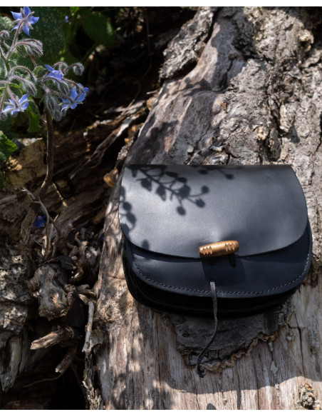 Borsa medievale doppia in pelle...