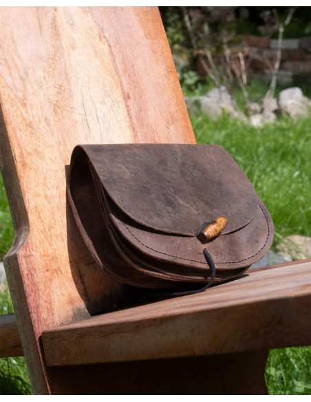 Borsa medievale doppia in pelle...