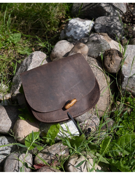 Borsa medievale doppia in pelle...