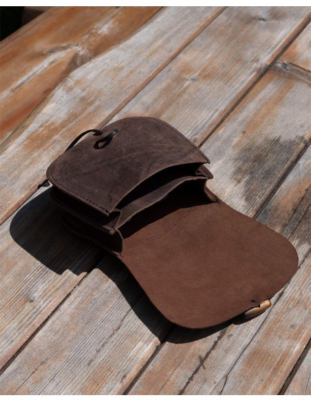 Borsa medievale doppia in pelle...