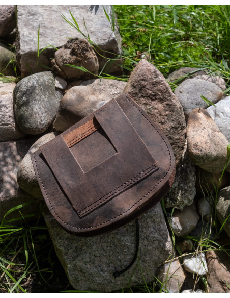 Borsa medievale doppia in pelle...