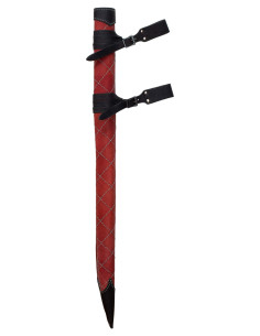Custodia in pelle per spada modello Dante, colore bordeaux