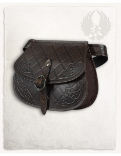 Borsa medievale in pelle modello Julius, colore marrone