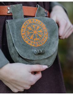 Borsa marsupio vichinga in pelle modello Ingmar, colore...