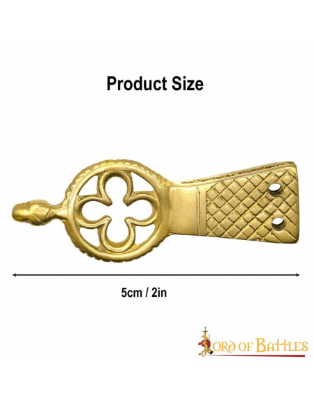 Set di 5 punte in ottone per cintura,...