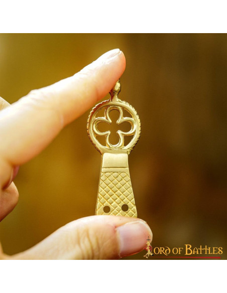 Set di 5 punte in ottone per cintura,...