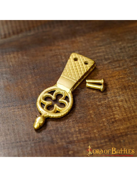 Set di 5 punte in ottone per cintura,...