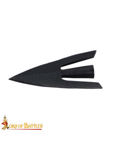 Set di 3 punte di freccia modello coda di rondine (6 cm.)