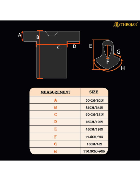 Cota di maglia con verdugo in acciaio...