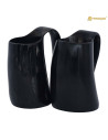 Set 2 caraffe in corno per bere (250 ml.)