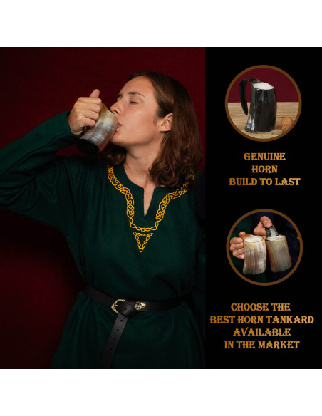 Set 2 caraffe in corno per bere (250...