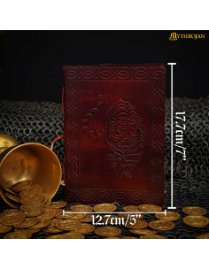 Diario medieval copertina in pelle con design di tigre 2