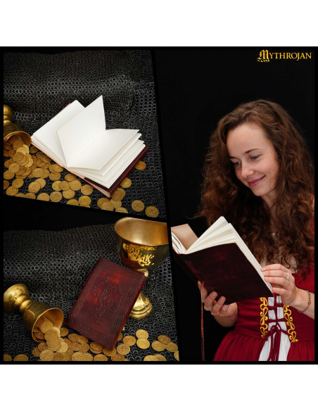 Diario medieval copertina in pelle...