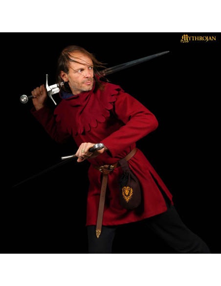 Borsa medievale in lana con design...