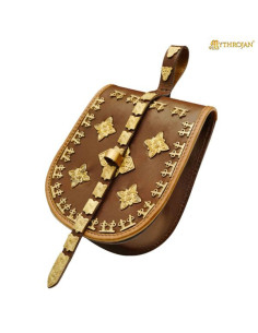 Borsa vichinga in pelle per cintura, modello Birka