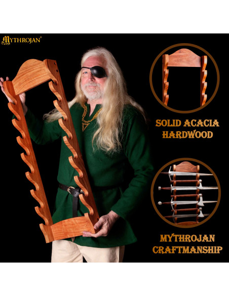 Staffa da parete in legno per...