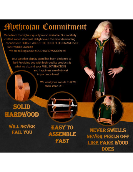 Supporto da tavolo in legno per...