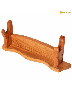Supporto da tavolo in legno naturale per appendere 1 spada