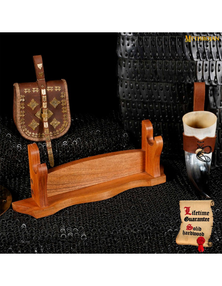 Supporto da tavolo in legno naturale...