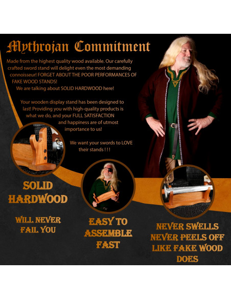 Supporto da tavolo in legno naturale...