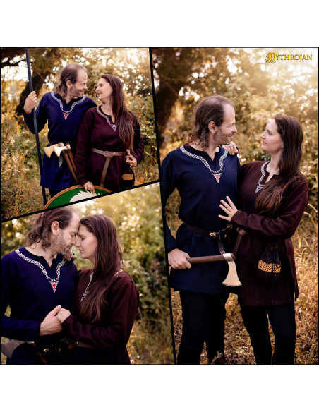 Tunica vichinga unisex in cotone con...