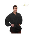 Camicia medievale in cotone modello Poeta, colore nero