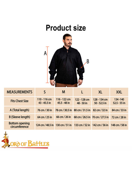 Camicia da pirata classica o...