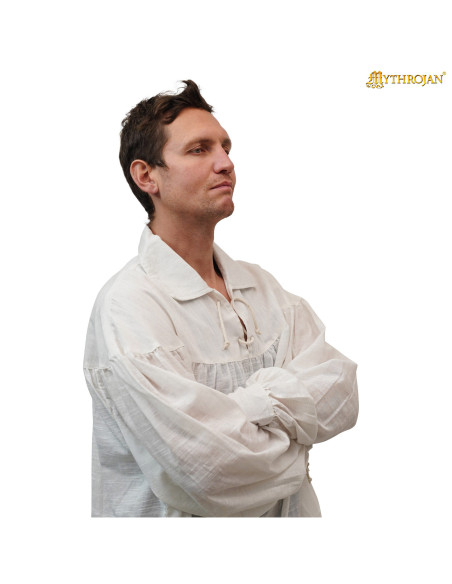 Camicia medievale in cotone modello...