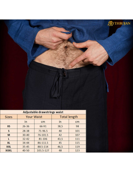 Pantaloni vichinghi in cotone modello...