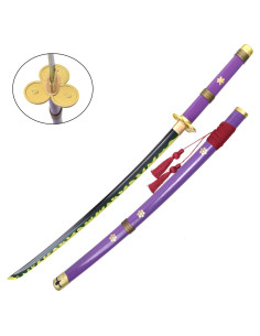 Katana decorativa non ufficiale fatta a mano Enma viola...