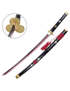 Katana decorativa non ufficiale fatta a mano Enma nera di...